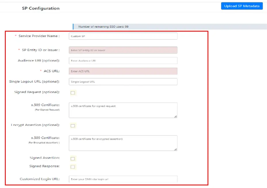 DNN SAML IDP - DNN as SAML Identity Provider - Manual SP Configuration