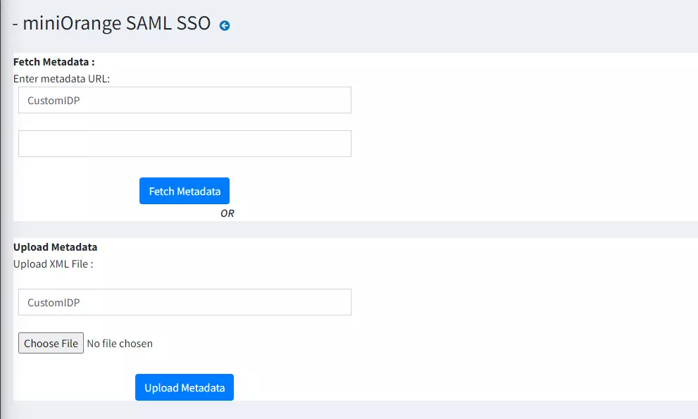 nopCommerce SAML Single Sign-On (SSO) - nopCommerce SAML SSO - Upload IDP Metadata