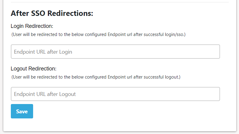 ASP.NET SAML Single Sign-On (SSO) - ASP.NET SAML SSO - SAML for ASP.NET - Image of Redirection Section