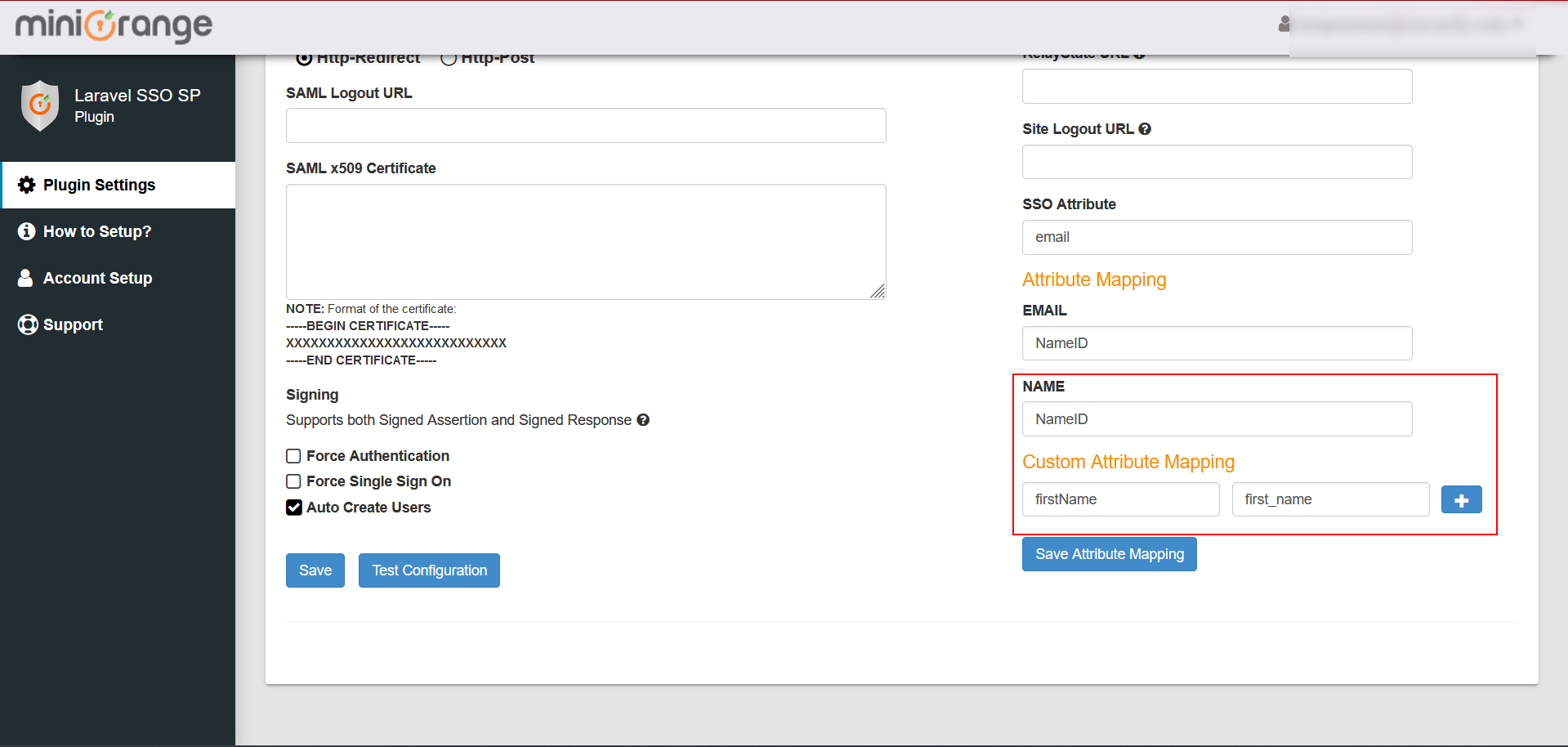 Laravel-saml-sso