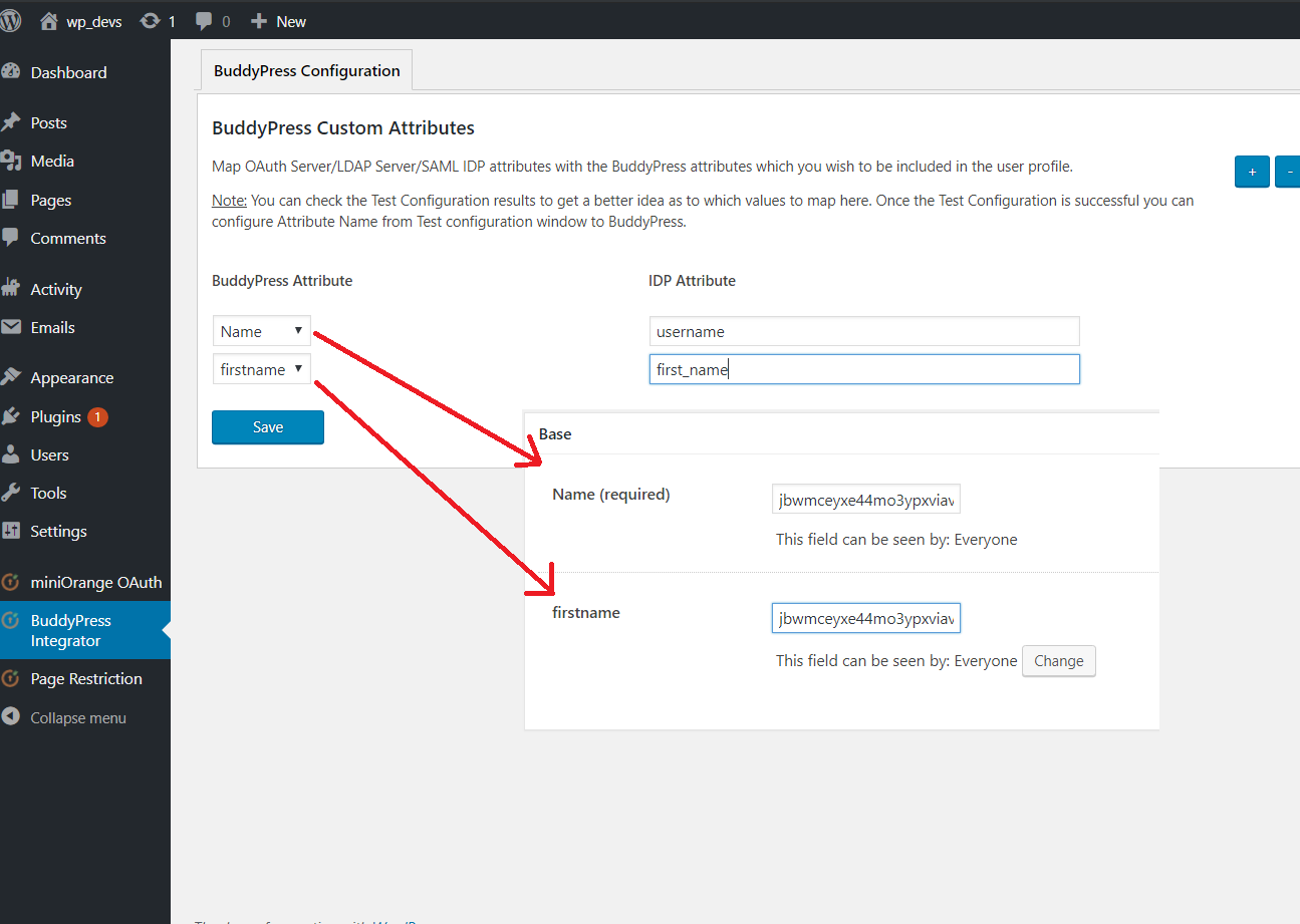 buddypress-integration-attribute-mapping