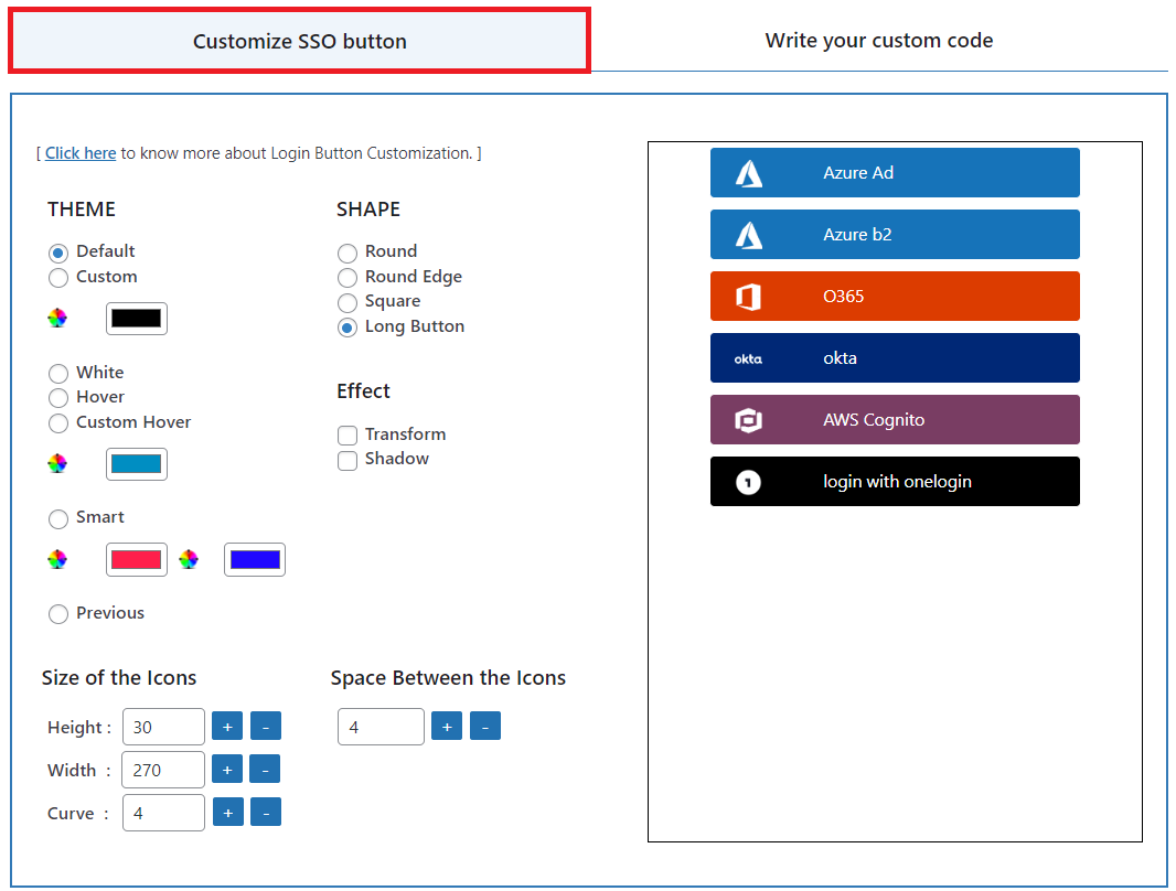 login-button-customization
