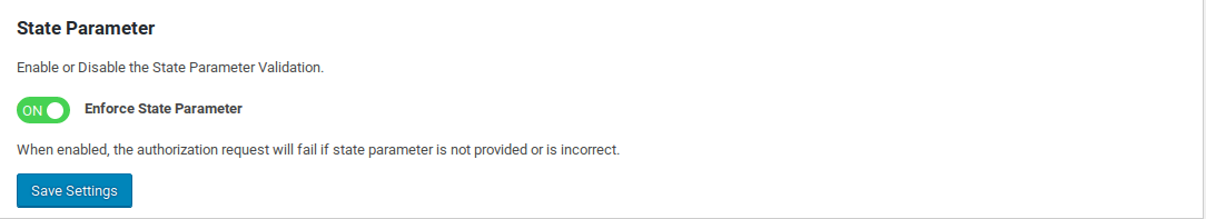 Enforce State Parameter enforce-state-parameter