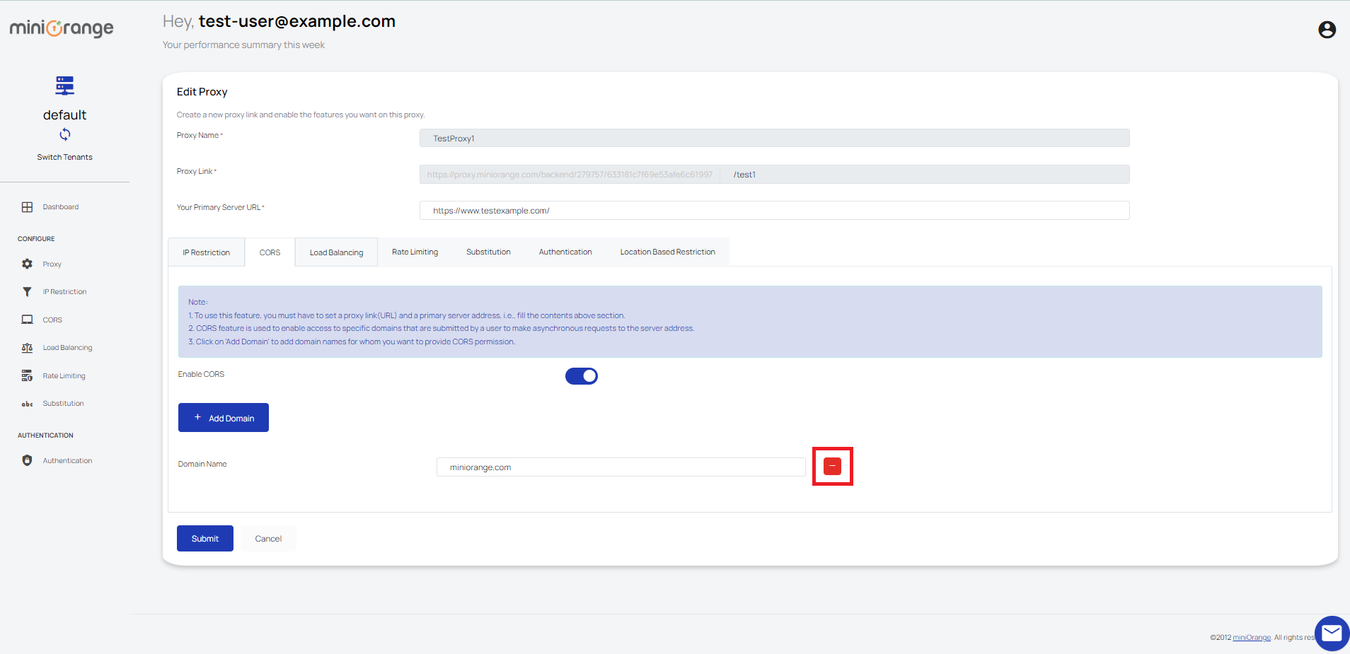 Setup-CORS