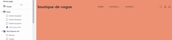 Logo and Menu at Left