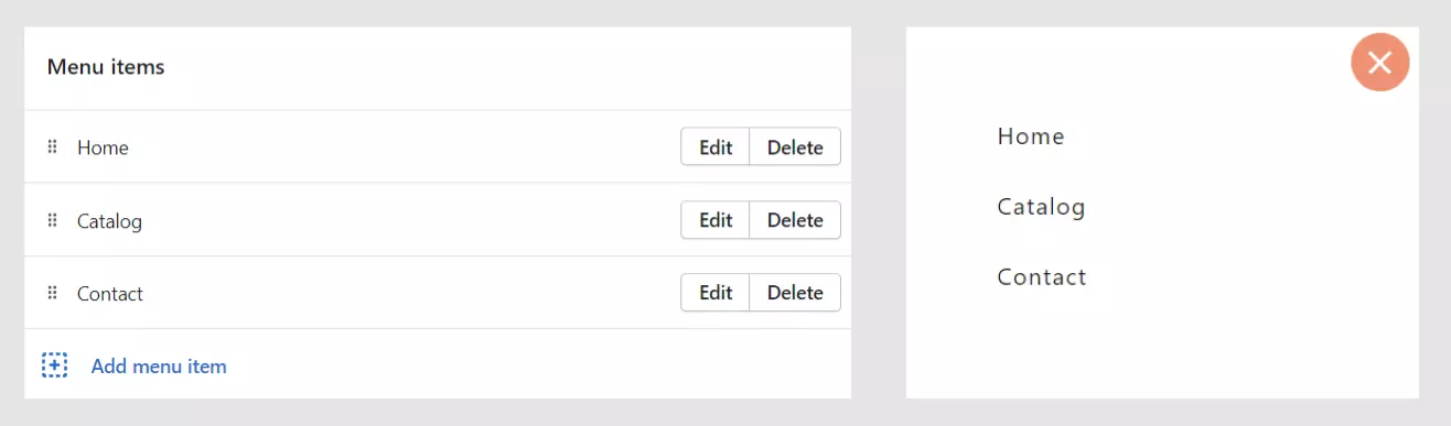 Add Menu Title and Menu Items