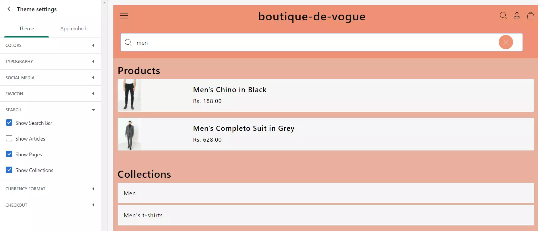 Search Bar Example