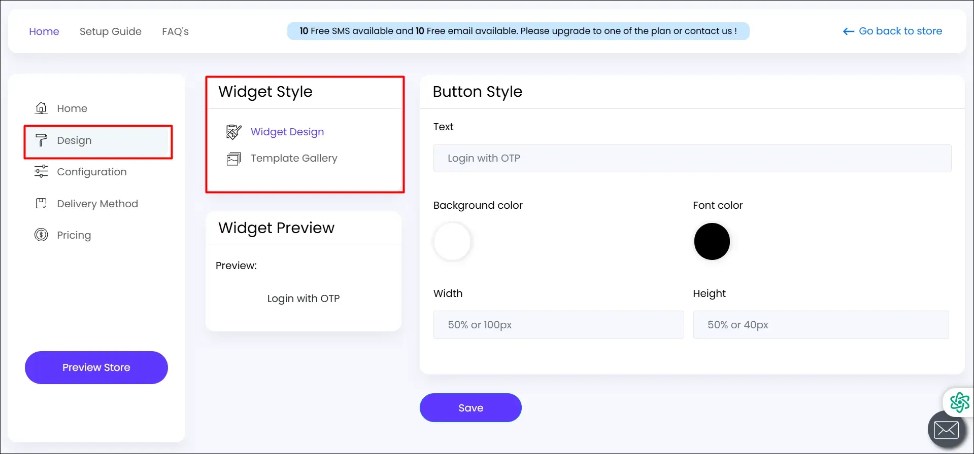 Design >> Widget Design