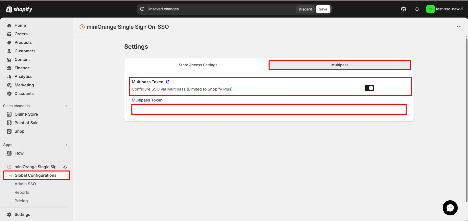 Enable Multipass SSO
